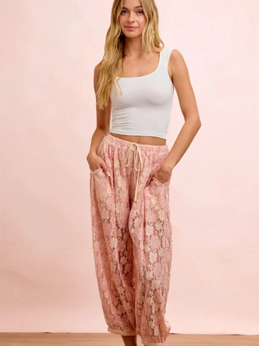 💕Bibi Lace Drawstring Balloon Pants - Picture 11 of 12